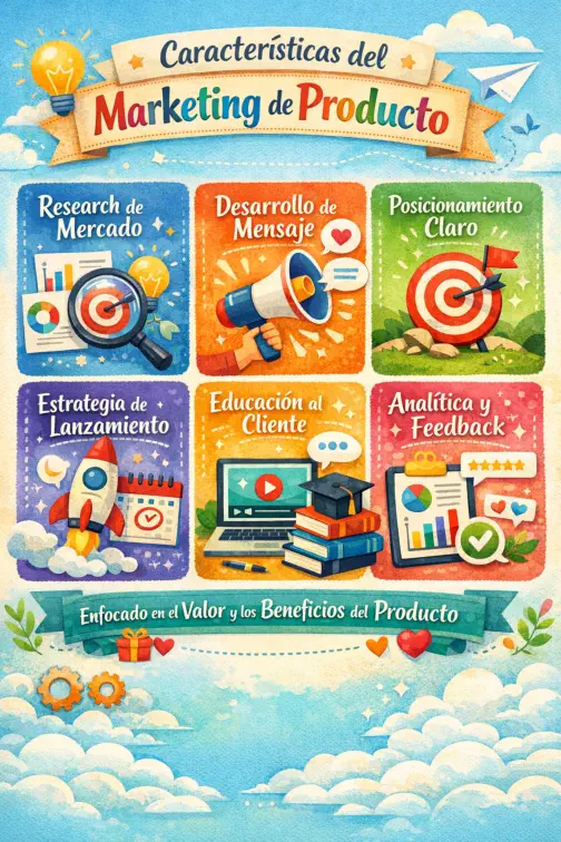 Características clave del Marketing de Producto