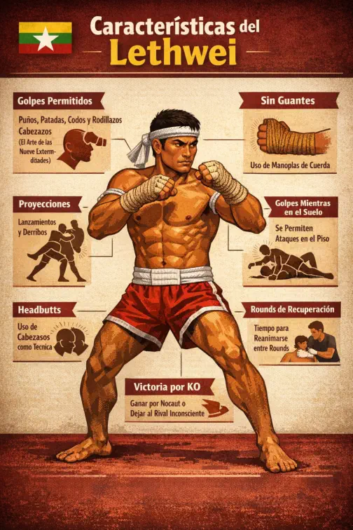 Características del Lethwei Características del Lethwei