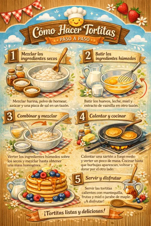 Cómo Hacer Tortitas Paso a Paso