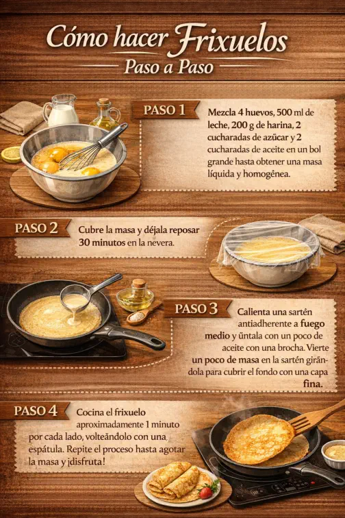 Cómo hacer frixuelos Paso a paso