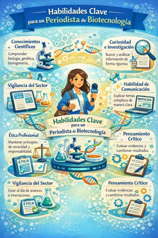 Habilidades Clave para un Periodista de Biotecnología