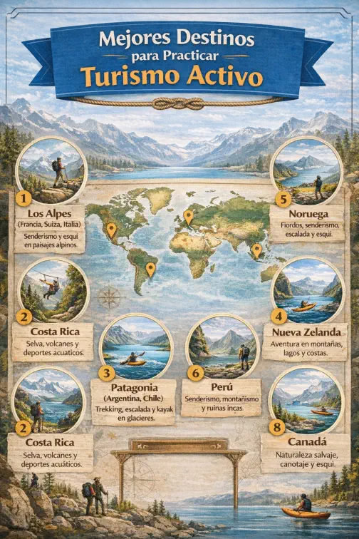 Mejores Destinos para Practicar Turismo Activo