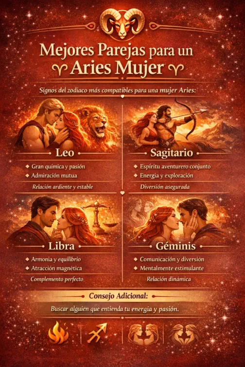Mejores Parejas para un Aries Mujer