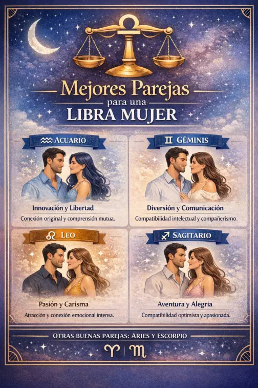 Mejores Parejas para un Libra Mujer