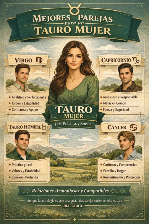 Mejores Parejas para un Tauro Mujer