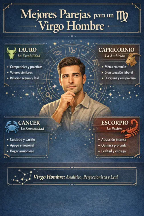 Mejores Parejas para un Virgo Hombre