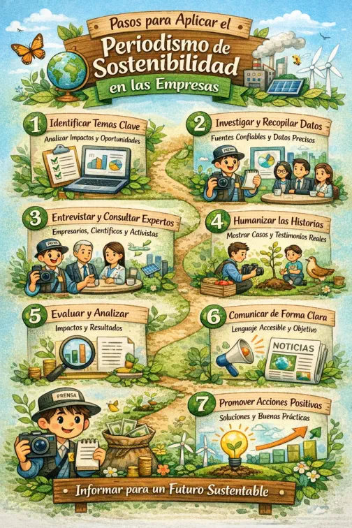 Pasos para Aplicar el Periodismo de Sostenibilidad en las Empresas