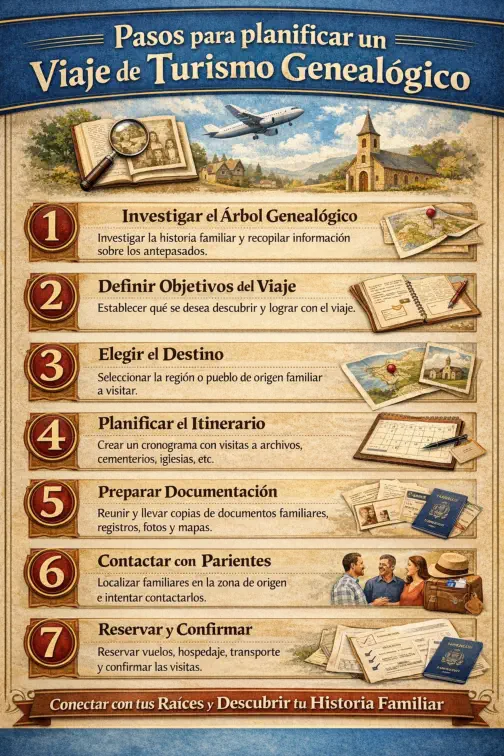 Pasos para planificar un viaje de turismo genealógico