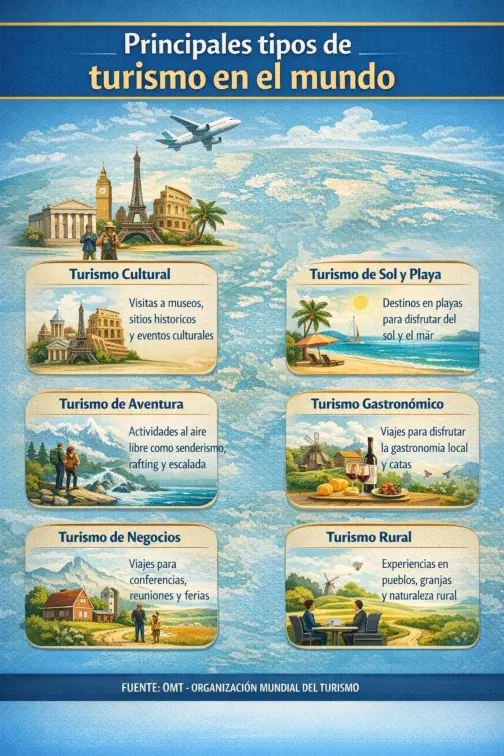 Principales tipos de turismo en el mundo