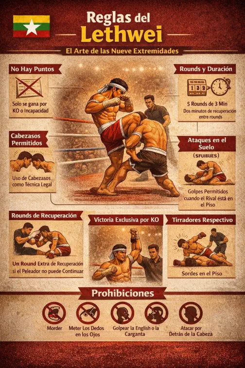 Reglas del Lethwei Reglas del Lethwei