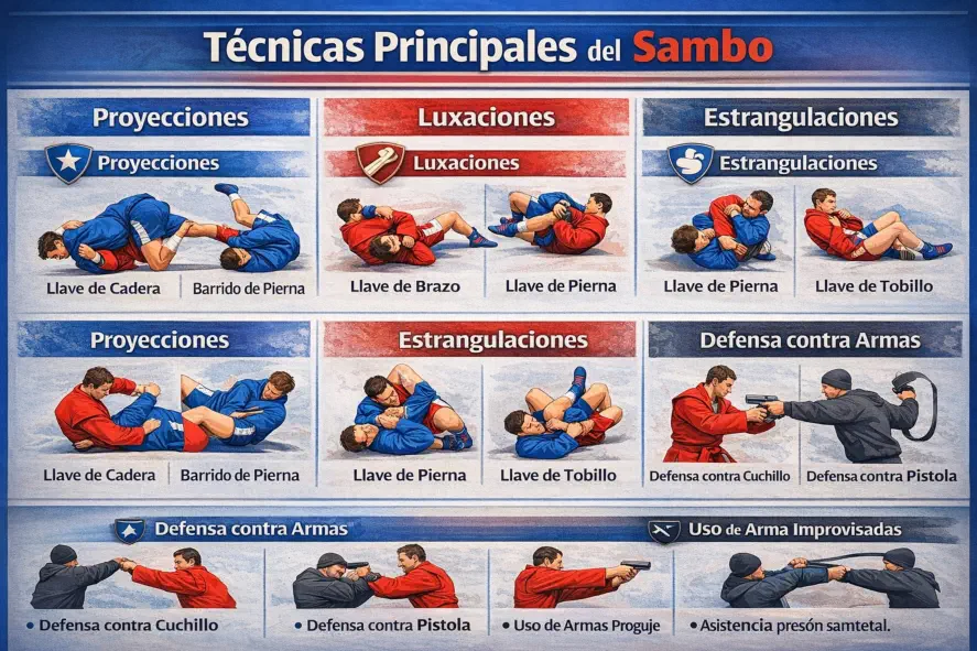 Técnicas Principales del Sambo Técnicas Principales del Sambo