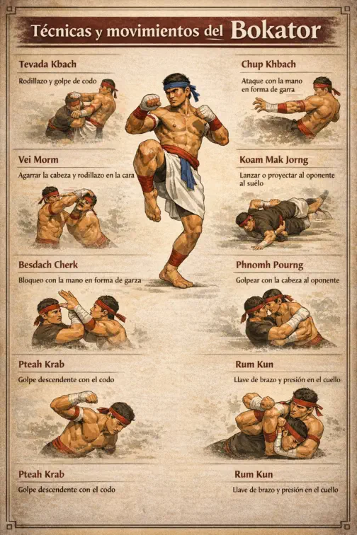 Técnicas y movimientos del Bokator