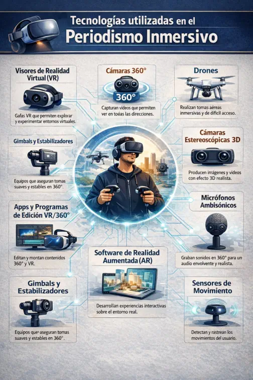 Tecnologías utilizadas en el Periodismo Inmersivo