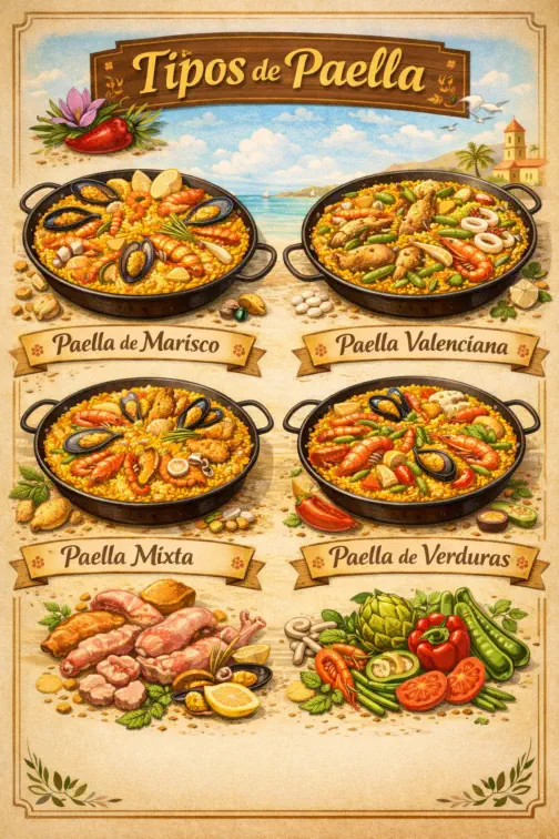 Tipos de Paella