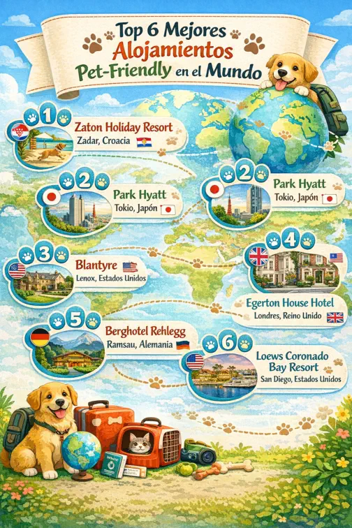 Top 6 Mejores alojamientos pet-friendly en el mundo