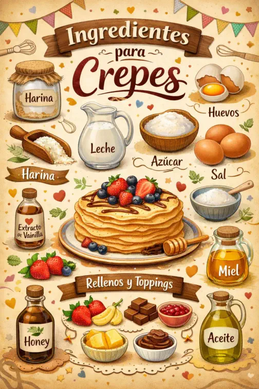 los Ingredientes de Crepes