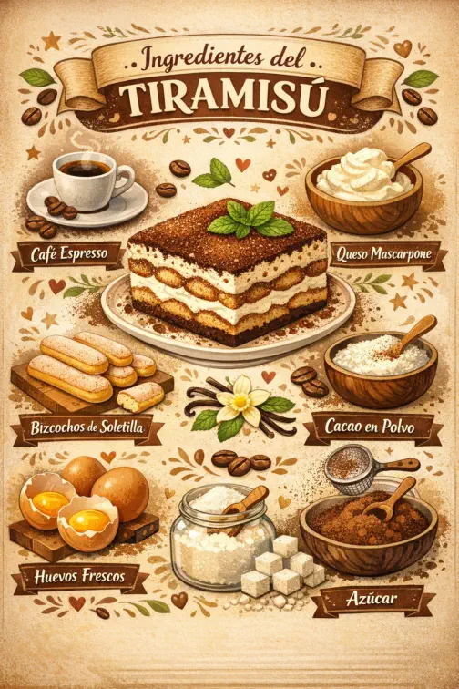 los Ingredientes del Tiramisú