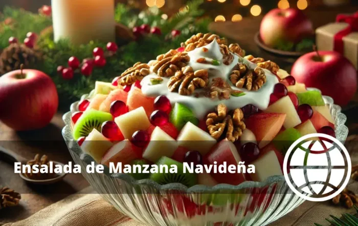 Ensalada de Manzana Navideña