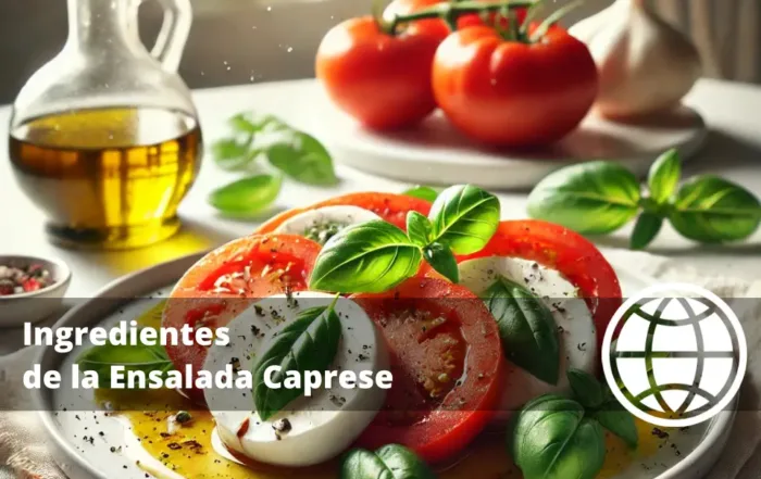 Ingredientes de la Ensalada Caprese