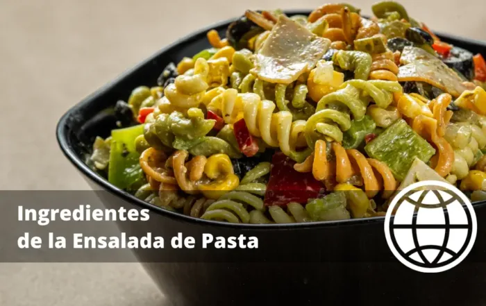 Ingredientes de la Ensalada de Pasta