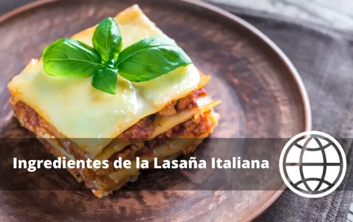 Ingredientes de la Lasaña Italiana