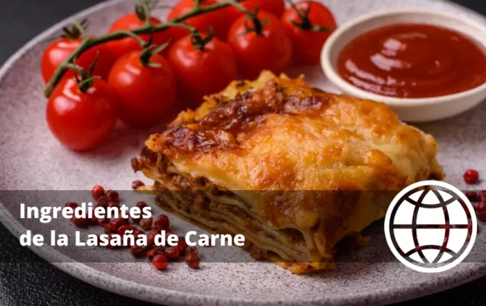 Ingredientes de la Lasaña de Carne