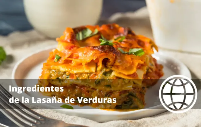 Ingredientes de la Lasaña de Verduras