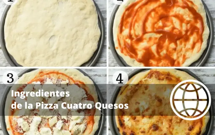 Ingredientes de la Pizza Cuatro Quesos