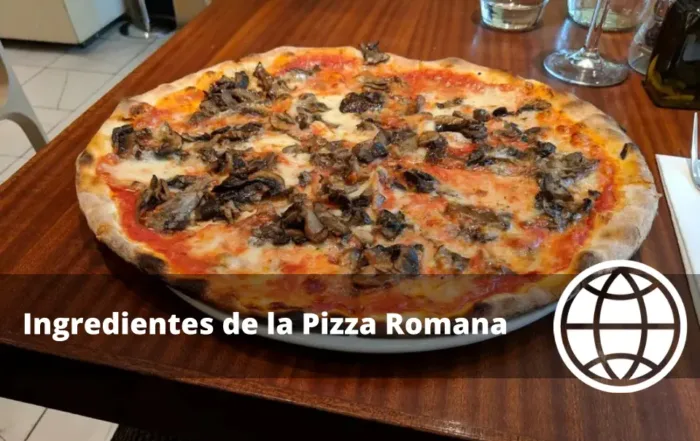 Ingredientes de la Pizza Romana