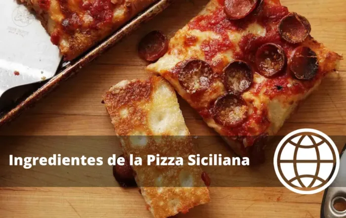 Ingredientes de la Pizza Siciliana