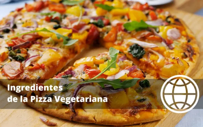 Ingredientes de la Pizza Vegetariana