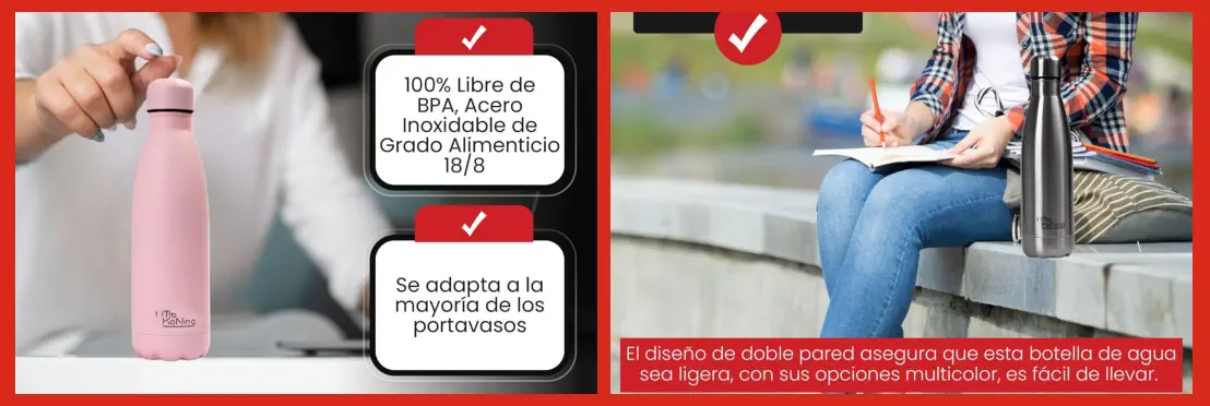 Botellas de Acero Inoxidable