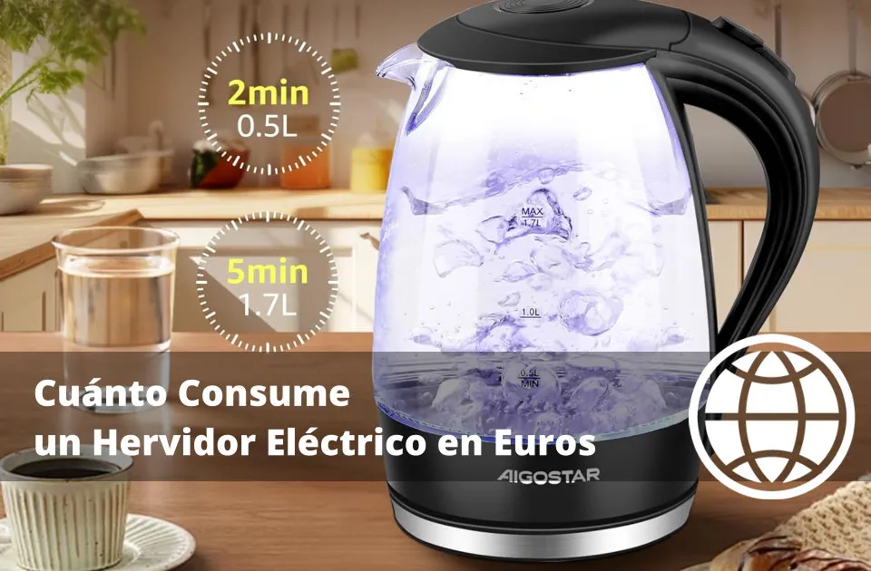 Consumo de un Hervidor Eléctrico en Euros