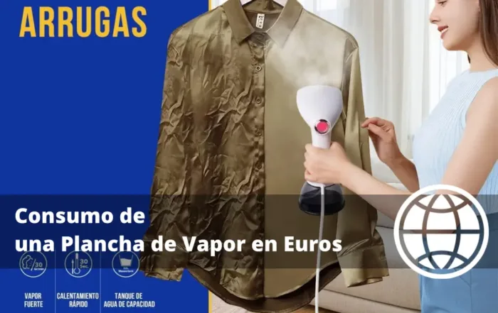Consumo de una Plancha de Vapor en Euros
