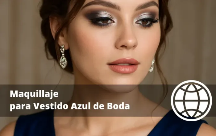 Maquillaje para Vestido Azul de Boda
