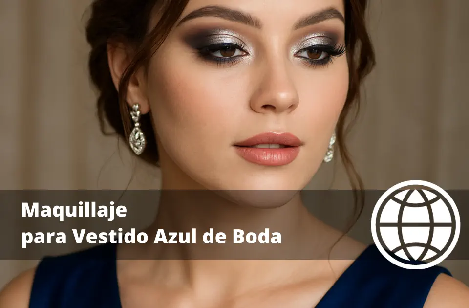 Maquillaje para Vestido Azul de Boda