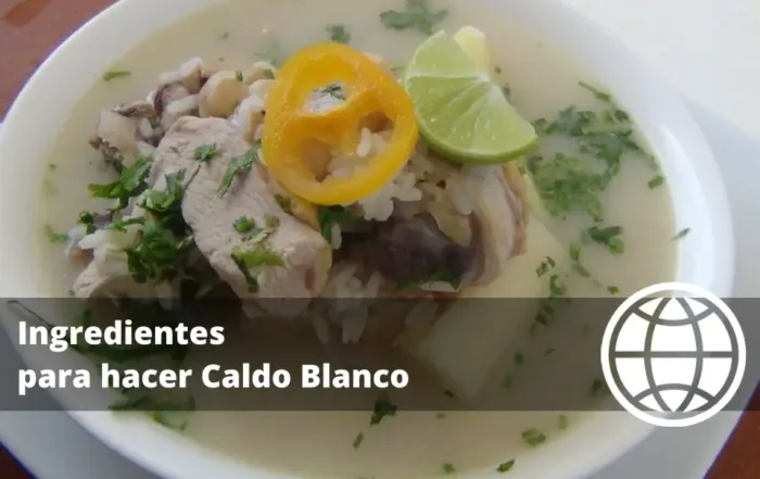 Ingredientes para hacer Caldo Blanco