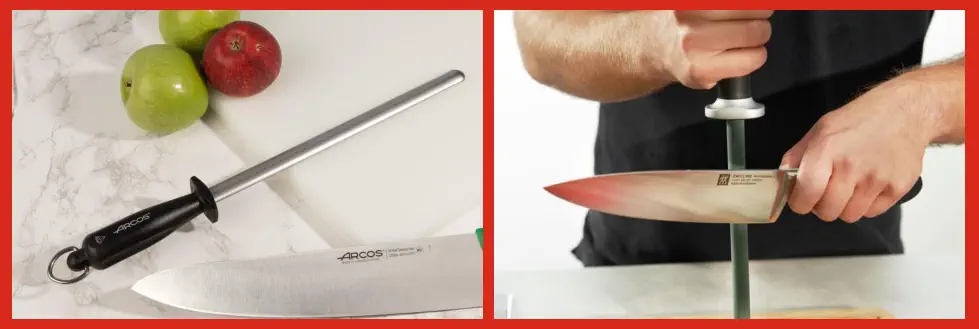 Afilando Cuchillo con Chaira de Cocina