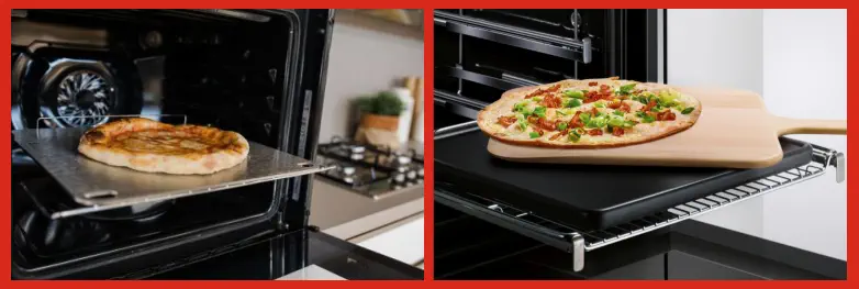 cocinando en plancha de acero la pizza cocinando en plancha de acero la pizza