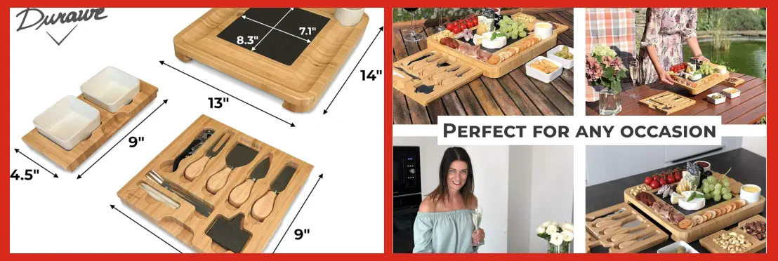 Cuchillos para Queso con Set de Tabla Incluida Cuchillos para Queso con Set de Tabla Incluida