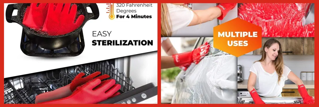 Guantes de Limpieza Reutilizables para Hogar y Cocina