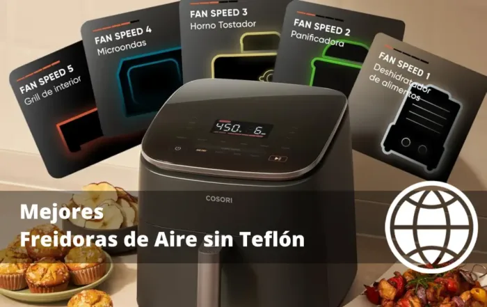 Mejores Freidoras de Aire sin Teflón ni Plástico Interior