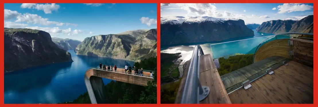 Stegastein fiordos de Noruega mirador panorámico sobre uno de los paisajes más espectaculares del planeta