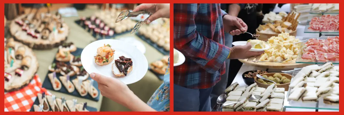 Tipo de Comida en Evento catering buffet