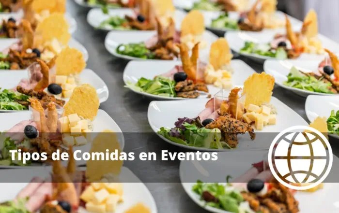 Tipos de Comidas en Eventos