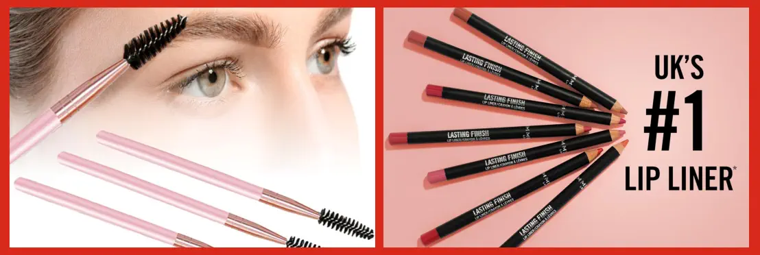 maquillaje esencial en labios y pestañas