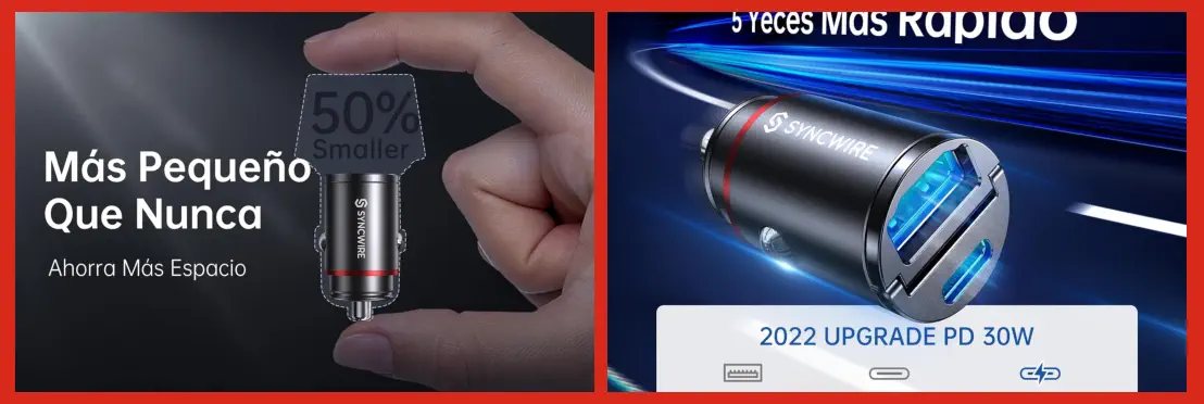 Cargadores USB para Coche con Carga Rápida