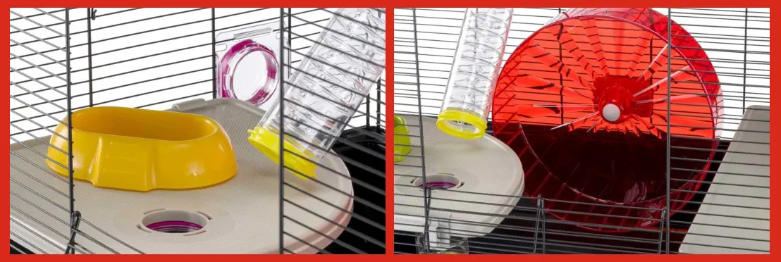 Jaulas para Hámster con Túneles y Juguetes Incluidos
